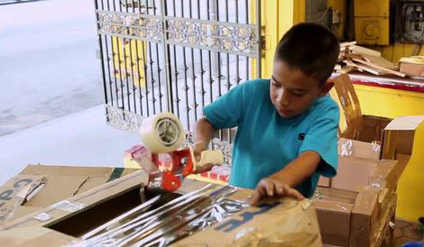 This Kid's A Legend: 9-Year-Old Boy Who Built A Cardboard Arcade & About To Have The Best Day Of His Life!