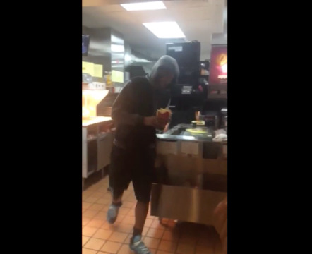 This The New Trend? Another Dude Prepares His Own Fries At McDonalds!