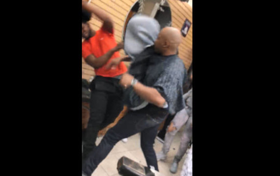 Meanwhile At The Barbershop: Dude Gets The Soul Slapped Out Of Him And Wakes Up In The Matrix!
