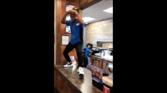 Turnt Up: Guy Quits His Job At A Fast Food Restaurant In Spectacular Fashion!
