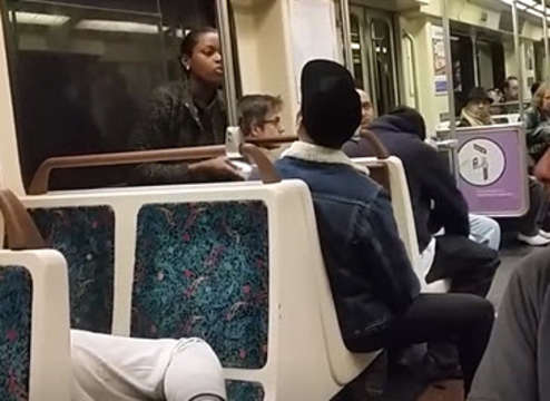 Egged Em On: Girl's Disposition Changes After Buddy Hit Her With That Left Jab!