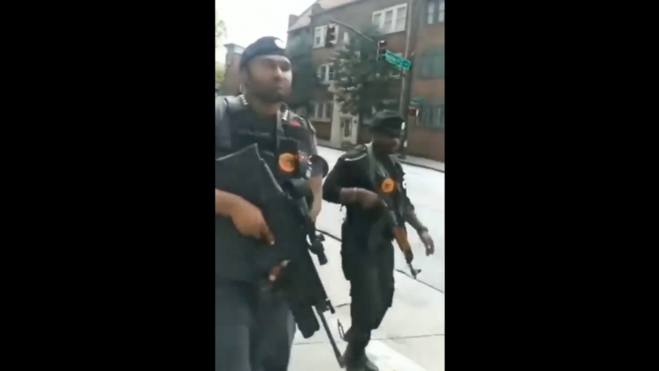 Armed Members Of The The New Black Panther Party Protesting Against Police Brutality!