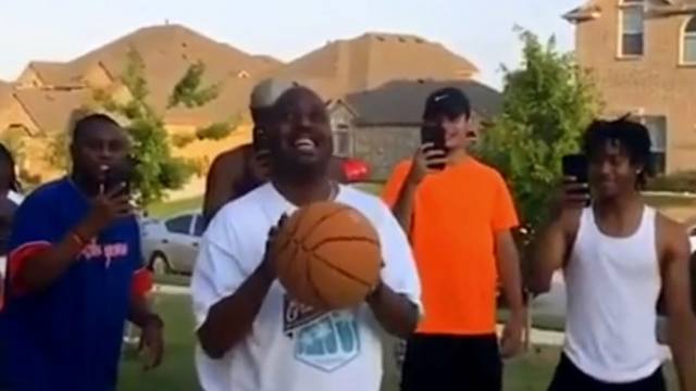 Blind Man Makes A Free Throw In Front Of His Entire Family!