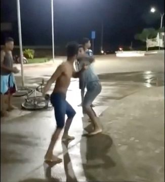 Damn: Dude Gets Knocked Out In Front Of His Friends!