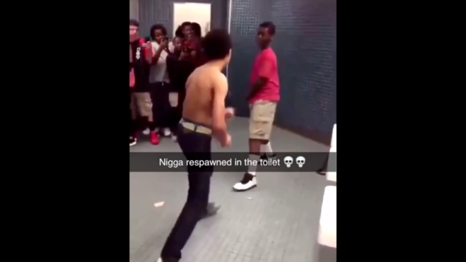 Dude Got Knocked Out & 'Respawned' In The Toilet!