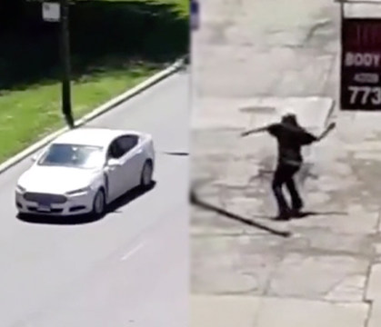 He Needs Some Milk: Dude Throws Rocks At A Car & Instantly Regrets It!