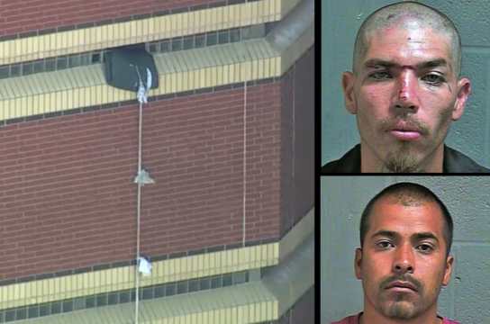 Damn: 2 Oklahoma Inmates Use Bed Sheets To Escape From 12th Floor Of Jail!