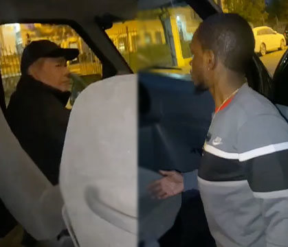 "We Don't Play That Ish Around Here" Man Confronts A Guy Parked In A Suspicious Black Van In Front Of A School & Made Him Leave!