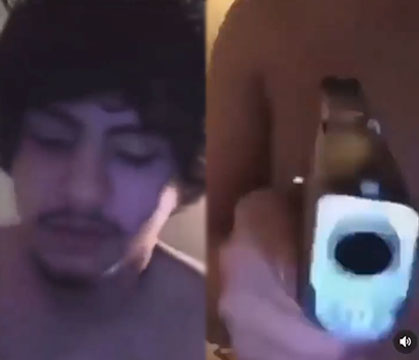 Take Away His Gun: Dude Nearly Shoots Himself Threatening His Opps With A Loaded Gun On Social Media!