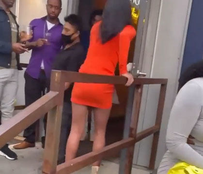Oh No Bambi, What Is You Doing? Sis Needs To Wear Flats Next Time!