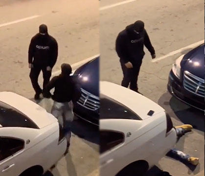 Be Careful Who You Step Up To: Dude Gets Put To Sleep By Club Security Guard For Acting Tough!