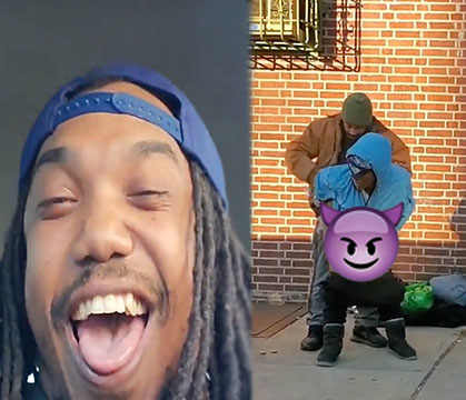 No Shame Whatsoever: Neighborhood Fiend Caught Getting Her Cat Split Right Outside A Supermarket In Broad Daylight In Newark, NJ!