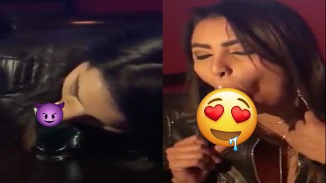 Beyond A Freak: Chick Shows Off What That Mouth Do With Whipped Cream On A Shot Glass.. Had Everyone In Shock!