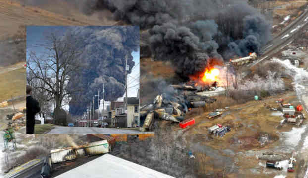 Whats Going On? Government Distracting Public With UFO Stories Instead Of The Massive Chemical Leak Caused By Multiple Train Derailments In Ohio & SC