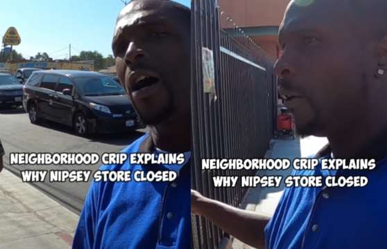 Neighborhood Rolling 60 Crip Explains Exactly Why Nipsey Store Was Closed Down!