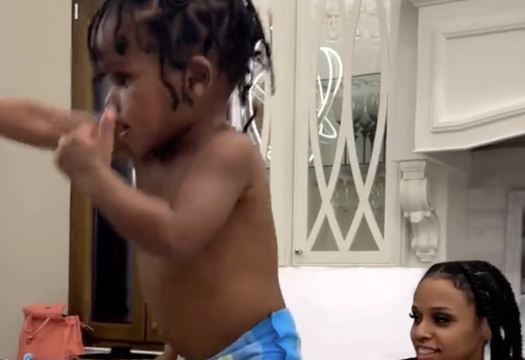 Floyd Mayweather's Grandson KJ Shows Of His Boxing Skills!