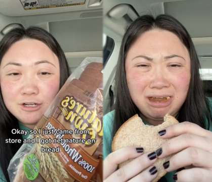 Boy, Ain't No Way: Woman Tries A Peanut Butter & Jelly Sandwich For The First Time But It Goes So Wrong!