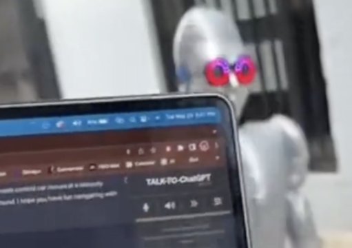 Guy Tried To Take His AI Robot Into The Real World... It Didn't Work Out Too Well!