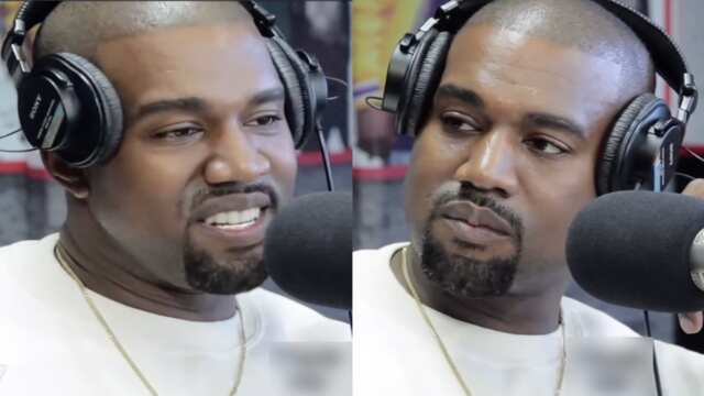 His Face Expression Says It All: Kanye West Looks So Fed Up With Shorty During This Interview!